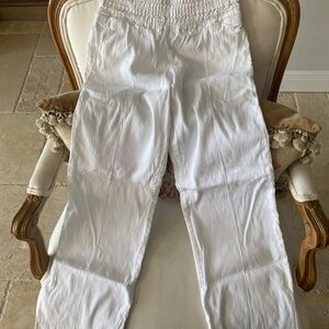 BCBGMaxAzria Cream Textured Pants